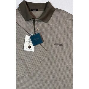 NWT Marbas Filo Di Scozia Golf Polo Made In Italy Sz L Steelwood Country Club